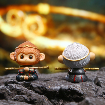 Auto ukras Monkey King Wukong – kineskog stila, izrađen od sintetičke smole, kategorija blind box, kartonsko pakiranje