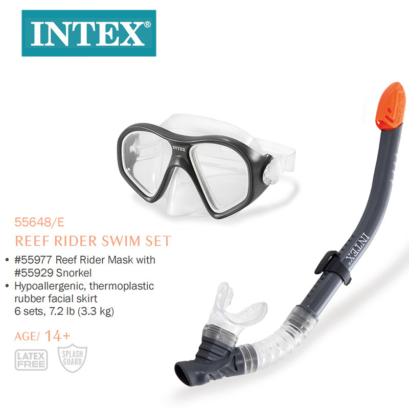INTEX Reef Knight Set za ronjenje sa snorkelom – PVC, vodootporno, uključuje snorkel