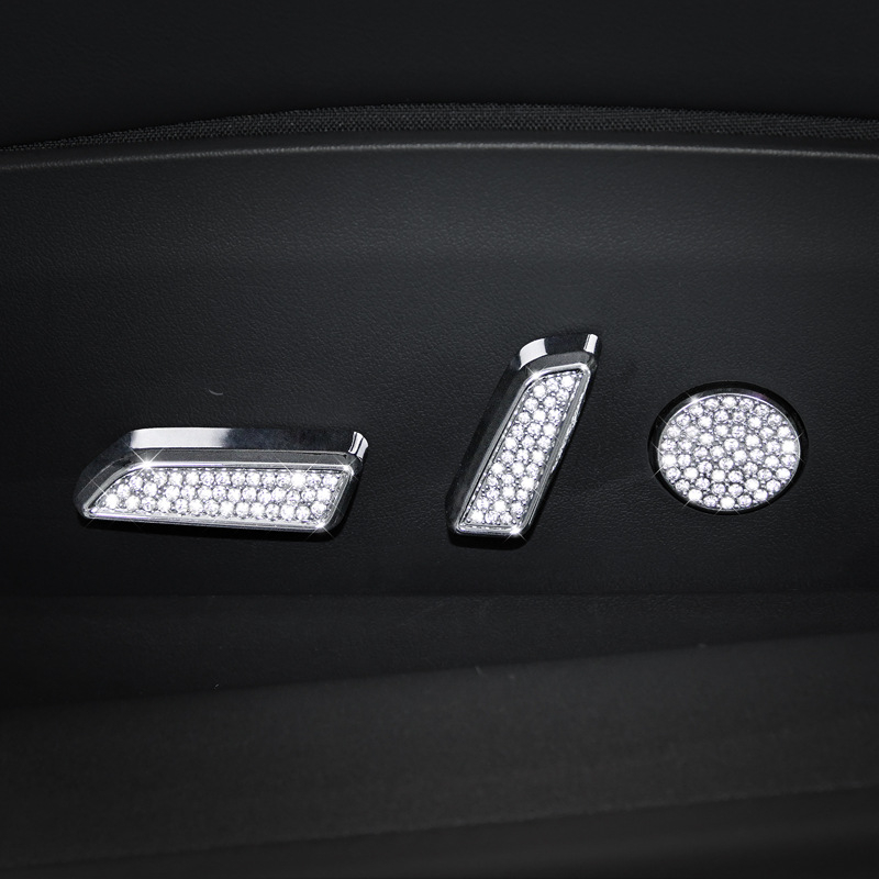 Unutarnje dekorativne naljepnice za Tesla Model 3 i Model Y — marka Yarisland, materijal: naljepnice, ukrašavanje logotipa dijamantima