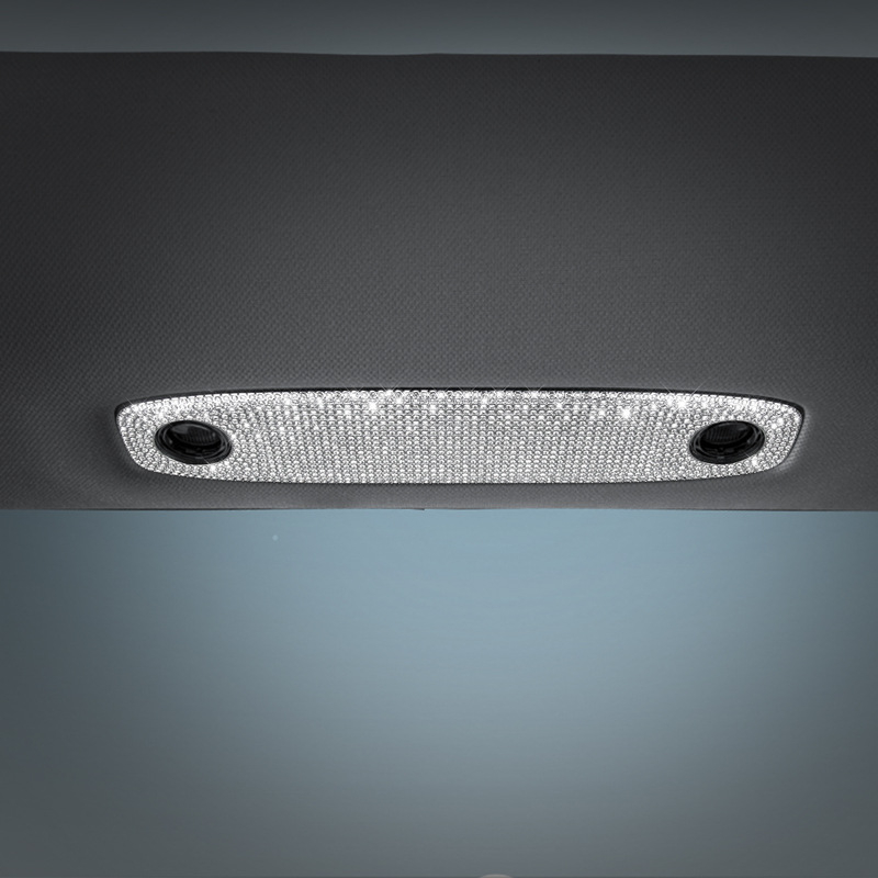 Unutarnje dekorativne naljepnice za Tesla Model 3 i Model Y — marka Yarisland, materijal: naljepnice, ukrašavanje logotipa dijamantima