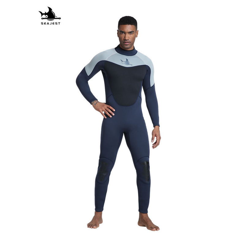 3 mm jednodjelni neoprenski kostim, topao, s dugim rukavima, za surfing, ronjenje i snorkeling