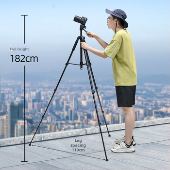 Stativ Cloud Scene D-890H z hliníkovej zliatiny, PTZ 3D gimbal, 4 sekcie, doska rýchleho uvoľnenia, nosnosť 2-5 kg