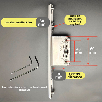 Nehrdzavejúca oceľová skrinka na zámky pre systém kovania okien a dverí – Model: Nehrdzavejúca oceľová skrinka na zámky, Kód: F78788mm7tmm76