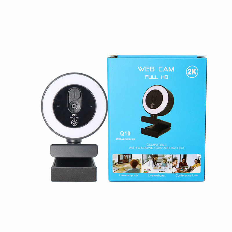 Webkamera pre notebook a stolný počítač: 4K Ultra HD (3840×2160), 8MP senzor, USB 2.0, vstavaný mikrofón, nastaviteľný ostrosť, kompatibilné s Windows 7/10/11