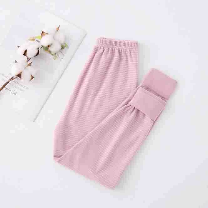 Dječje termalne donje hlače za bazni sloj, prugaste Derong, poliester 91%, jesen-zima, bez šavova, unisex