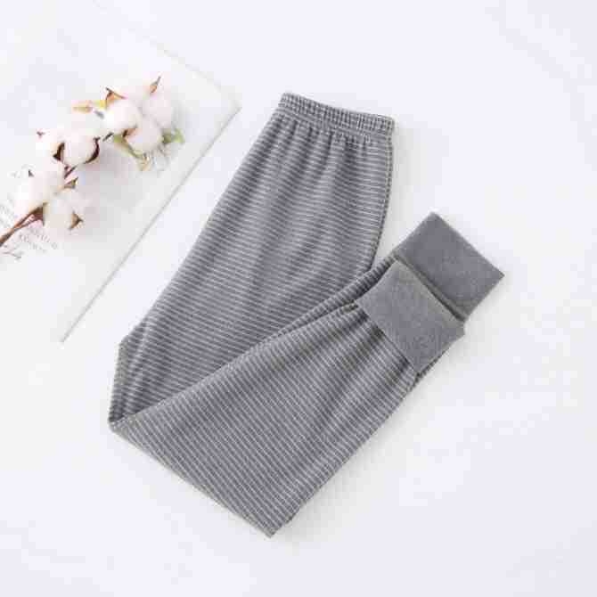 Dječje termalne donje hlače za bazni sloj, prugaste Derong, poliester 91%, jesen-zima, bez šavova, unisex