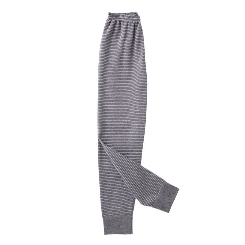Dječje termalne donje hlače za bazni sloj, prugaste Derong, poliester 91%, jesen-zima, bez šavova, unisex