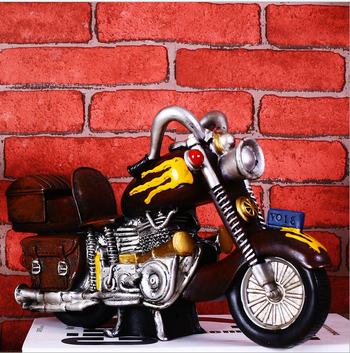 Harley-motor modell szintetikus gyantából – Weiyang Famous, modern minimalista dekor otthoni bárhoz