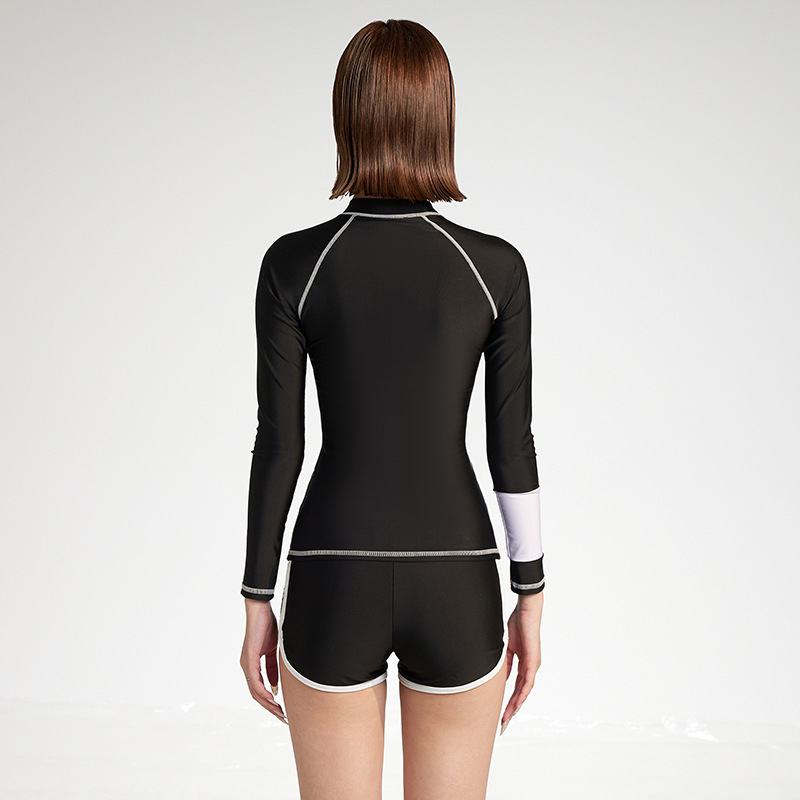Linlin Swimwear: Ženski kostim za snorkeling s poliesterskom osnovom; 18% acetatnih vlakana; podstava poliester s 5% spandexa; težina 300 g