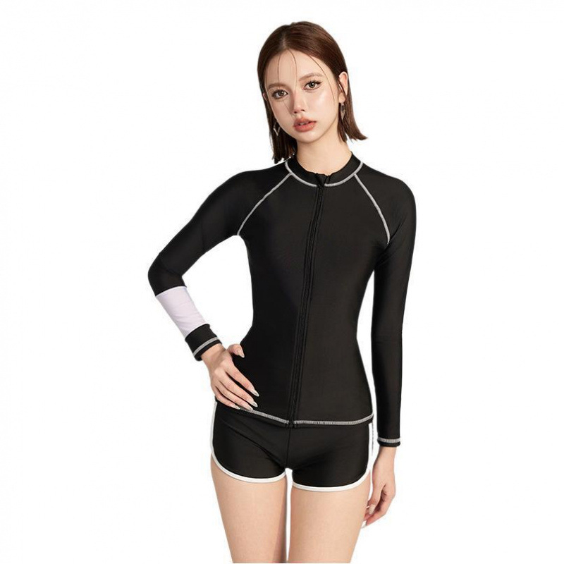 Linlin Swimwear: Ženski kostim za snorkeling s poliesterskom osnovom; 18% acetatnih vlakana; podstava poliester s 5% spandexa; težina 300 g
