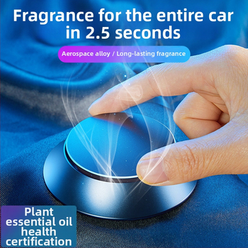 Metalni držač auto aromaterapije s dizajnom letećeg diska – cvjetni miris, 10–20 ml, isparavanje 61–90 dana, Ugradnja: tip sjedala