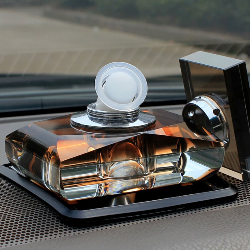 Δοχείο Αρώματος Αυτοκινήτου με Κρυστάλλινο Μπουκάλι — Διακόσμητικό Εσωτερικού Αυτοκινήτου Υψηλής Ποιότητας