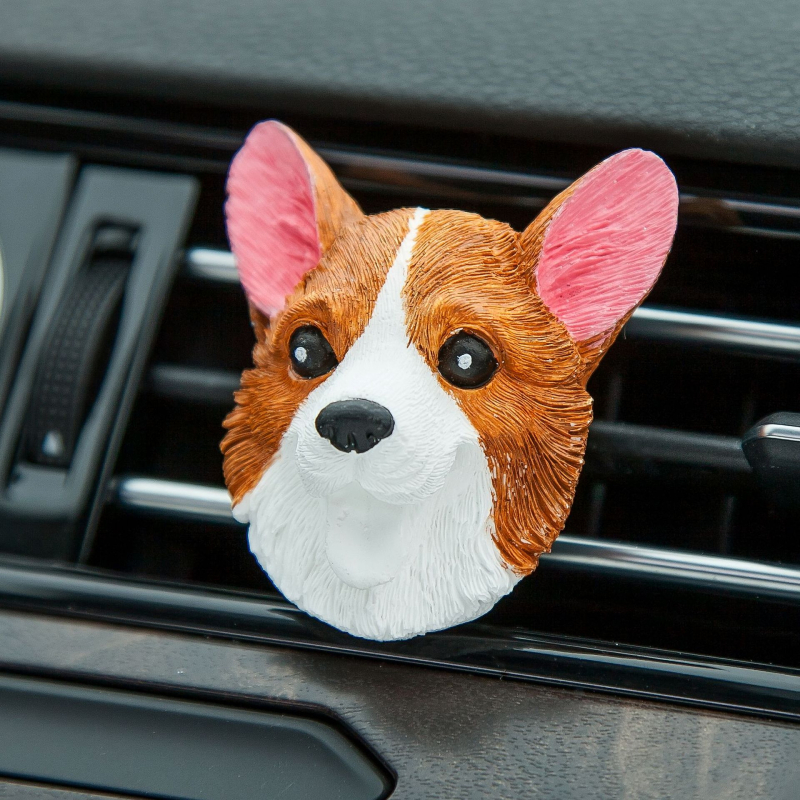 Κλιπ αρώματος αυτοκινήτου – σχέδιο Corgi Butt, πέτρες αρωματοθεραπείας, εξατομικευμένο εσωτερικό διακοσμητικό