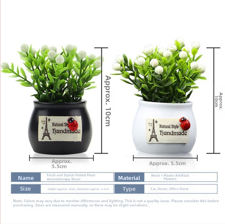 Autó belső dekoráció mesterséges virágokkal és szerencsés gyümölcsökkel egy cserépben, modern stílus. Márka: Car city; Termékkód: a1889; Funkció: Dekorálás