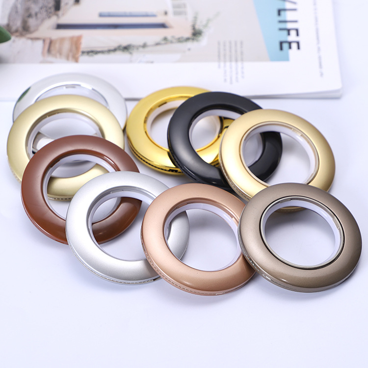 770 Római kör függönygyűrű, ABS anyag, függöny-kiegészítő, alkalmas függönyök felakasztására, kompatibilis a függönyrúddal