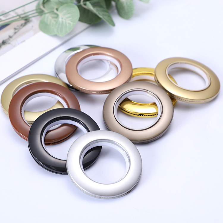 770 Római kör függönygyűrű, ABS anyag, függöny-kiegészítő, alkalmas függönyök felakasztására, kompatibilis a függönyrúddal