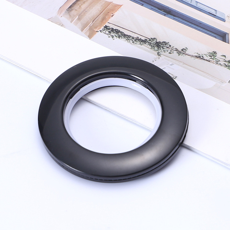 770 Római kör függönygyűrű, ABS anyag, függöny-kiegészítő, alkalmas függönyök felakasztására, kompatibilis a függönyrúddal