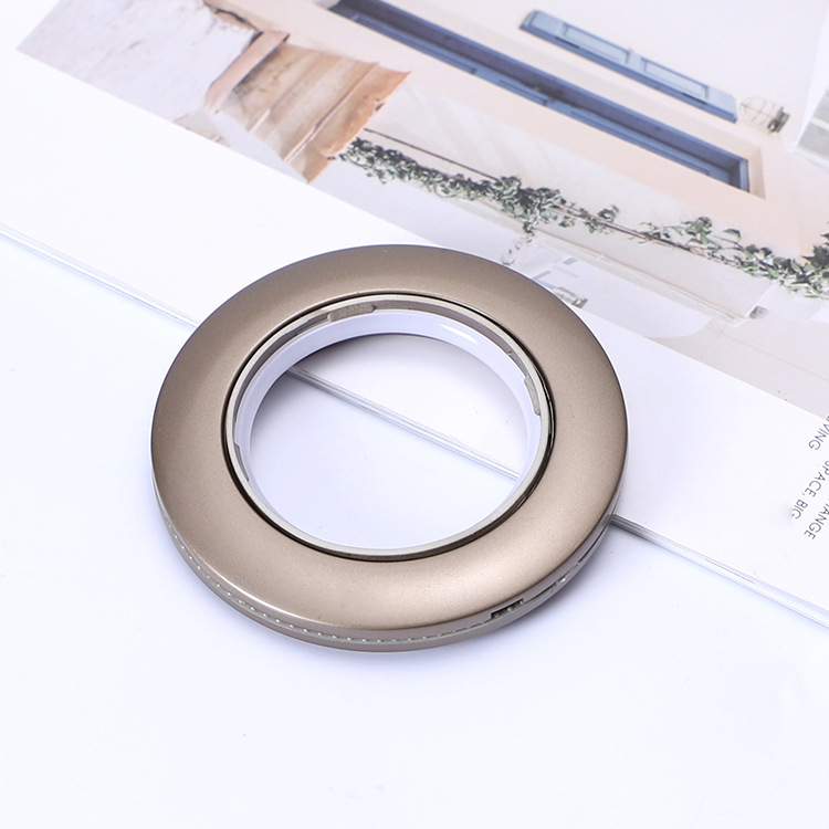 770 Római kör függönygyűrű, ABS anyag, függöny-kiegészítő, alkalmas függönyök felakasztására, kompatibilis a függönyrúddal