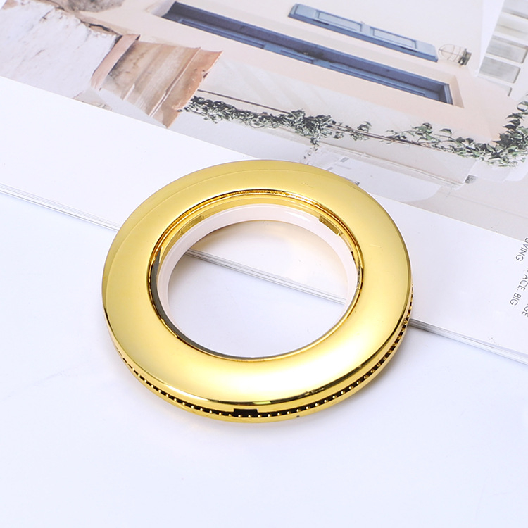 770 Római kör függönygyűrű, ABS anyag, függöny-kiegészítő, alkalmas függönyök felakasztására, kompatibilis a függönyrúddal