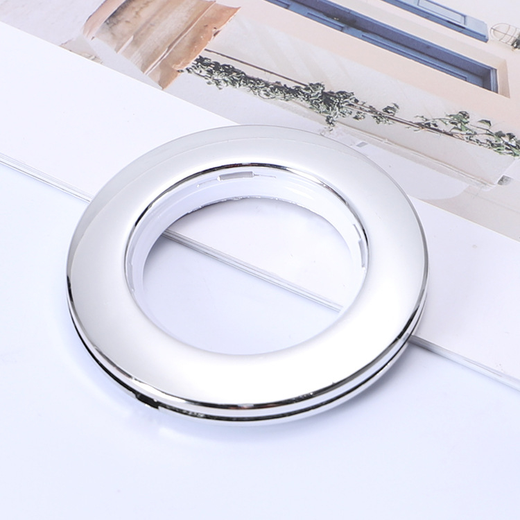 770 Római kör függönygyűrű, ABS anyag, függöny-kiegészítő, alkalmas függönyök felakasztására, kompatibilis a függönyrúddal