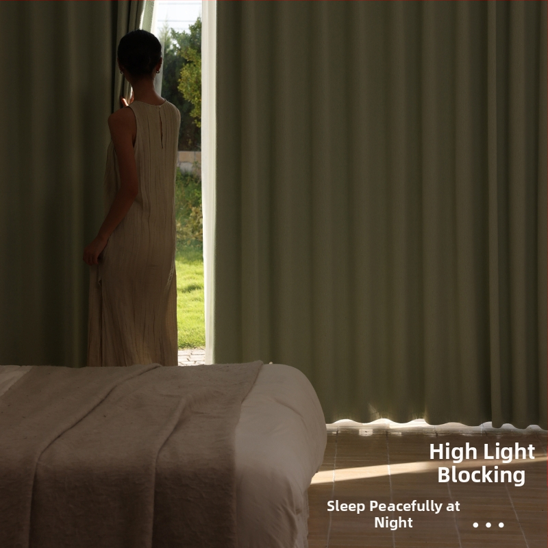 Dvojstranné Chenille závesy s motívom jazmín, Francúzsky štýl ľahký luxus, Vysoké tiene 71–99%, do obývačky a spálne