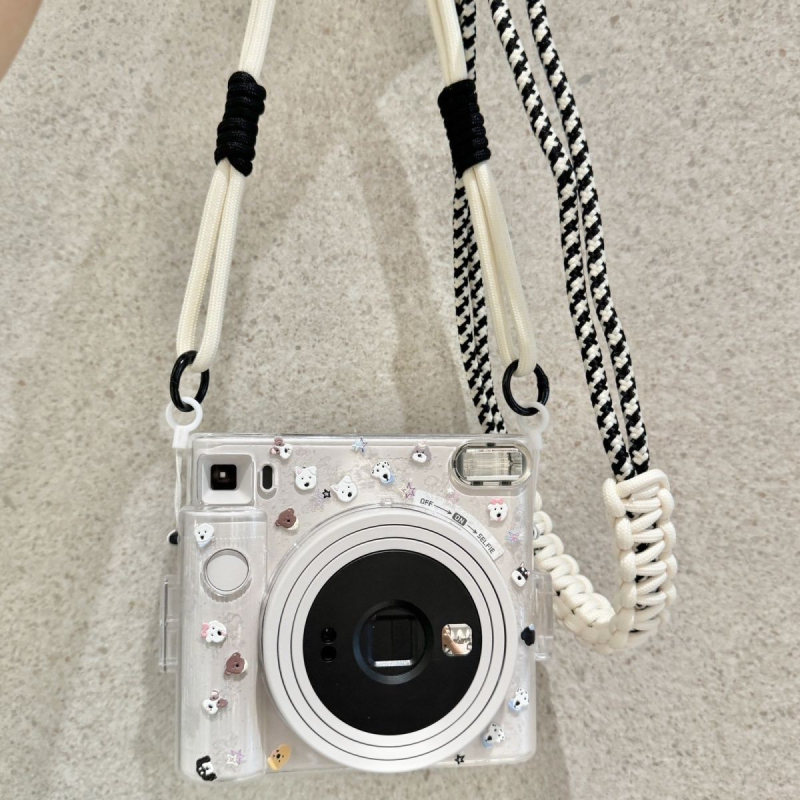 Geantă pentru Cameră Instax SQ1, Material Corduroy, Stil Geantă de Mână, Unisex, Curea cu Pernă de Aer, Compatibil SQ1, Primăvara 2025