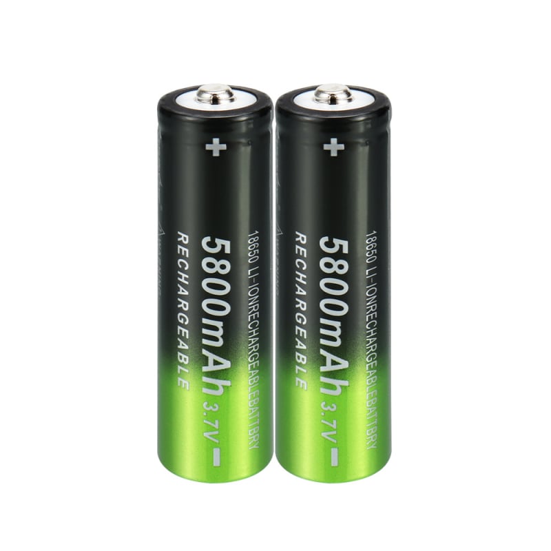 Lanternă Li-ion 18650, 2000mAh, 3.7-4.2V, reîncărcabilă, rază până la 50 m