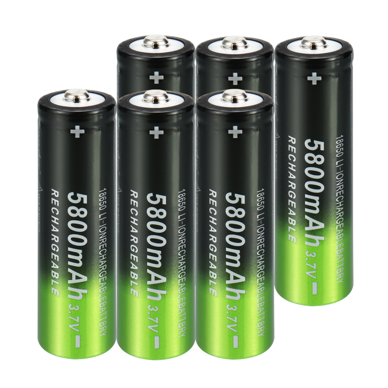 Lanternă Li-ion 18650, 2000mAh, 3.7-4.2V, reîncărcabilă, rază până la 50 m