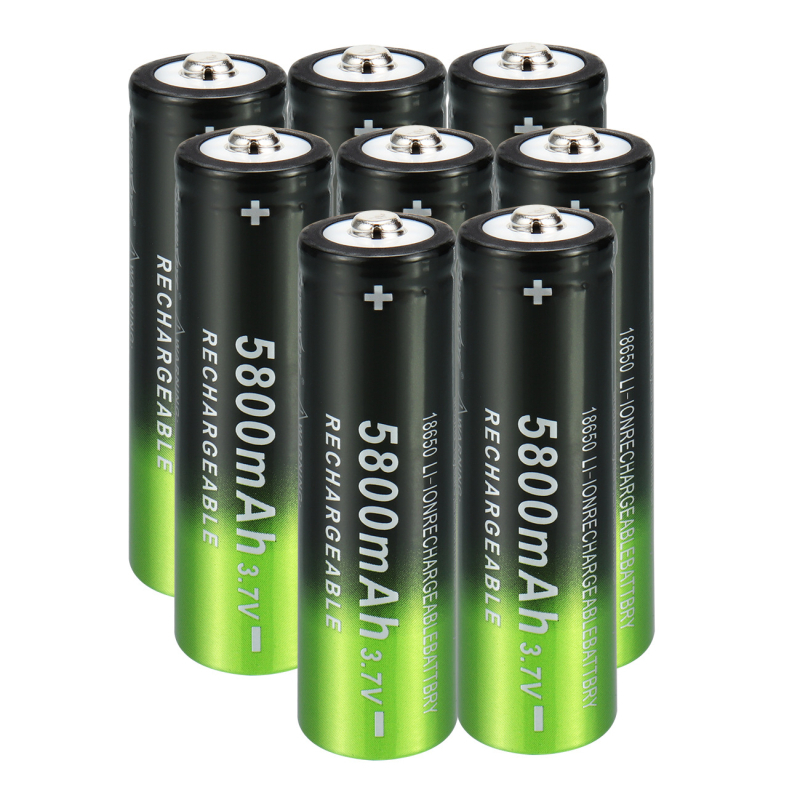 Lanternă Li-ion 18650, 2000mAh, 3.7-4.2V, reîncărcabilă, rază până la 50 m