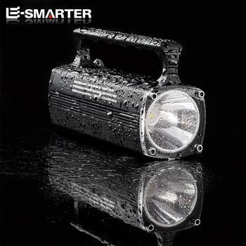 LED elemlámpa alumíniumötvözetből, 6600 mAh akkumulátor, 15W teljesítmény, LED fényforrás, hatótáv 200-500 m