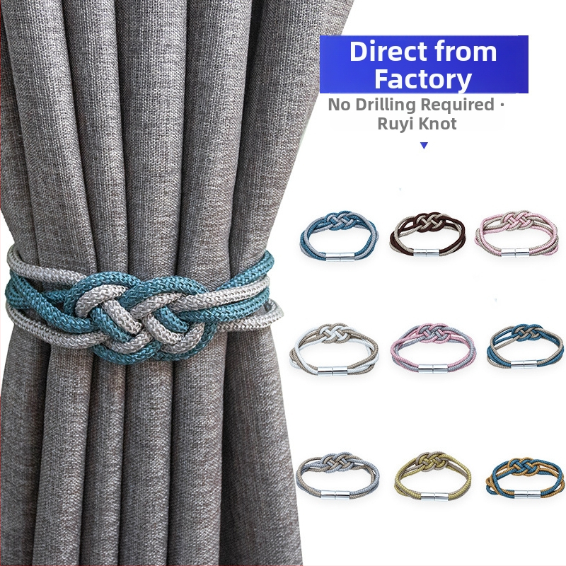 Závesné príslušenstvo – magnetická spona, model ck-5, materiál: plast + polyester, vhodné pre závesy s typom zavesenia, štýl: moderný minimalizmus