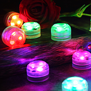 LED podvodno svjetlo za akvarij s okretajem, IP68, QS3020, 6V ulaz, LED, CR2032 x2 baterije