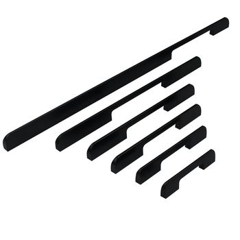 Gardróbajtó-fogantyú, modell F077, alumíniumötvözet, öntés nyomás alatt, rúd alakú, felületi rögzítés