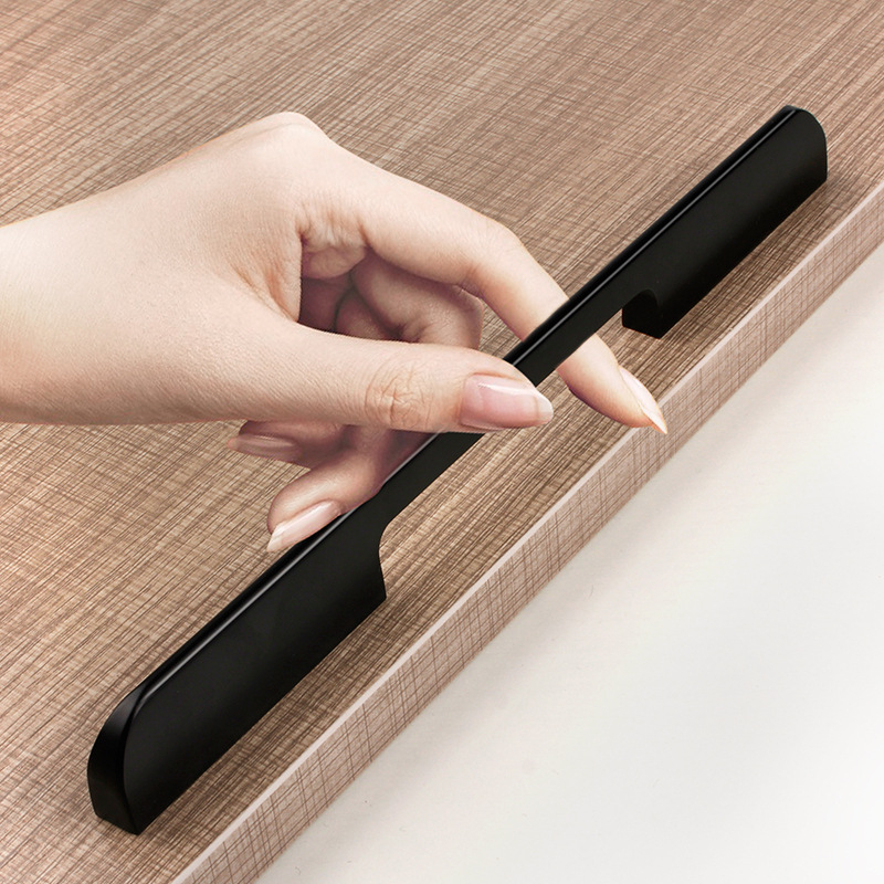 Gardróbajtó-fogantyú, modell F077, alumíniumötvözet, öntés nyomás alatt, rúd alakú, felületi rögzítés