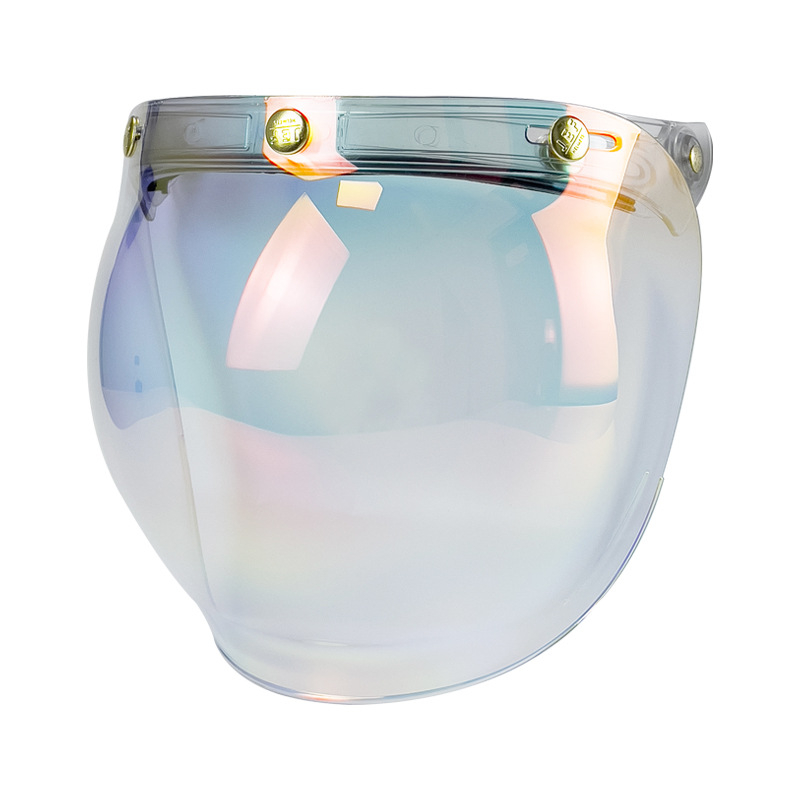 Vizor oglindă bule pentru cască motocicletă - protecție UV, protecție ochi, protecție împotriva nisipului, Brand JEF, Model JEF