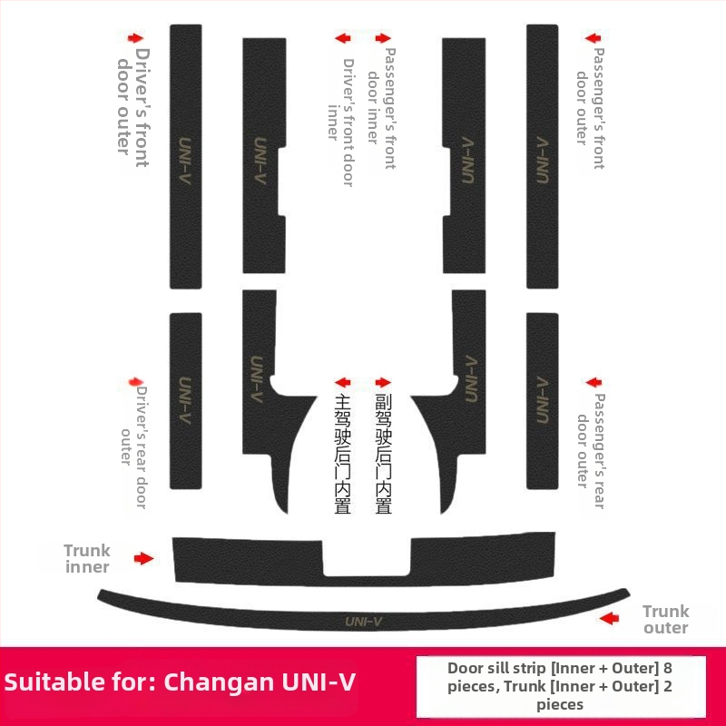 Práh dverí auta – protiskĺzová a proti kolíznym ochranná lišta, Mingyu, Číslo dielu pl661760619816, materiál: Other