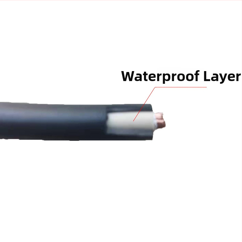 Meďový kábel pre ponornú pumpu, 1/3 jadra, olejodolný PVC plášť, -40 až 70°C, prierez 1.5–300 mm²