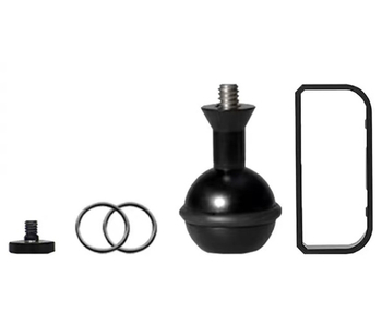 Accesoriu pentru lanternă de scufundări: suport de mâner cu articulație sferică, din aliaj de aluminiu, Wan Guang, logo imprimat, capacitatea bateriei 1, destinat scufundărilor