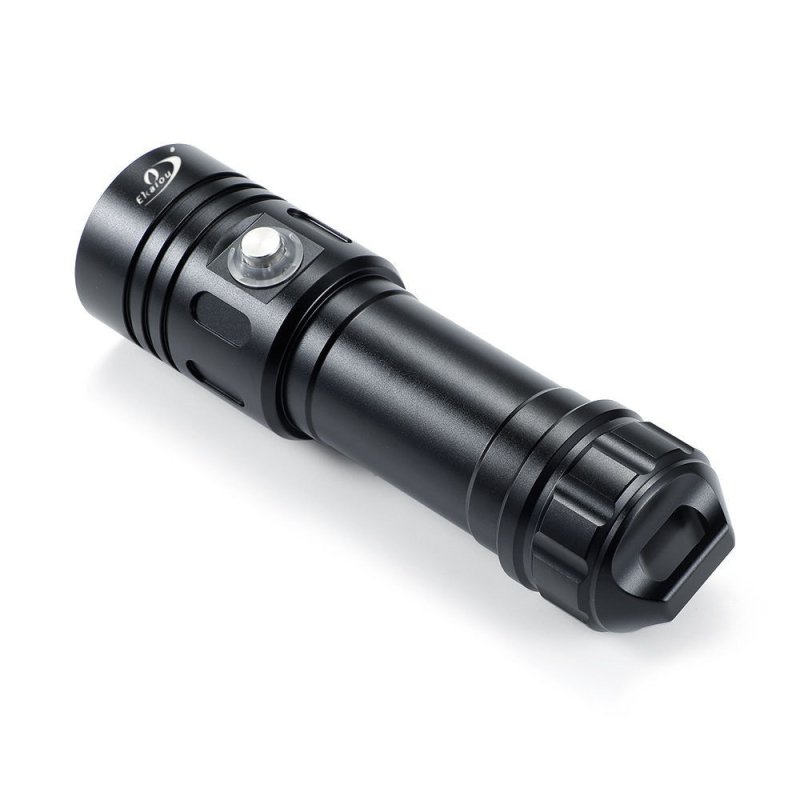 Ručna svjetiljka s kućištem od aluminijske legure, IP68, 1200 lm, 2000mAh, 3.2–4.2V, 10W