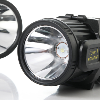 P50 Портативен LED фенер за къмпинг, 30W, 4500mAh литиева батерия, 360° въртене, обхват над 500 м, презареждащ се