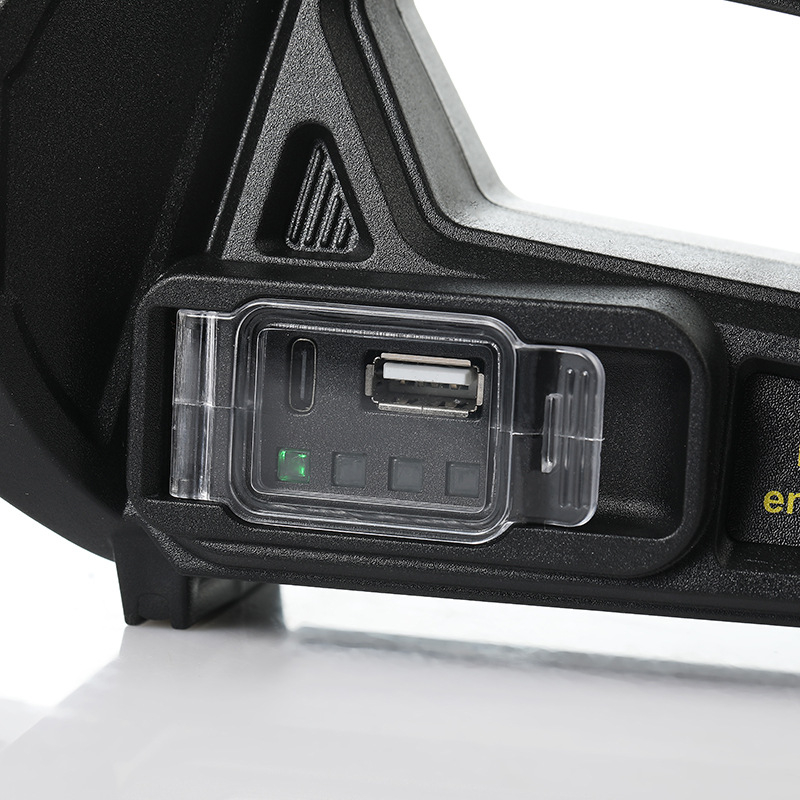 P50 Портативен LED фенер за къмпинг, 30W, 4500mAh литиева батерия, 360° въртене, обхват над 500 м, презареждащ се