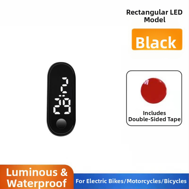 Časovač pre elektrické vozidlo s nastavitelným uhlom displeja, vodotesný palubný hodinový prístroj