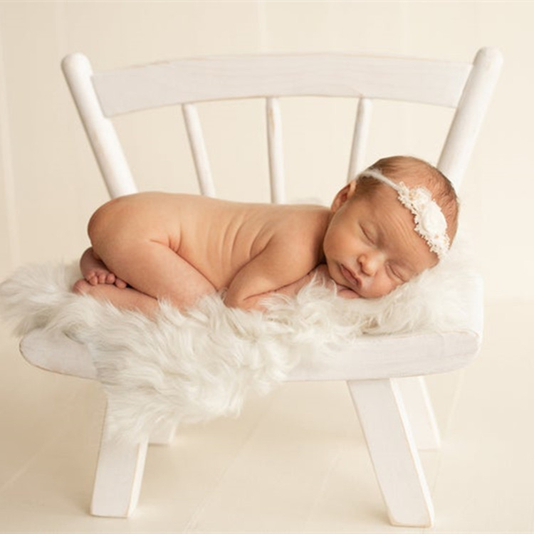 Prop fotografic pentru nou-născuți: scaun din lemn, model demontabil, 1,2 kg, pentru ședințe în studio – Longyi Crafts (Lemn; Model demontabil; 1,2 kg; Utilizare în studio)