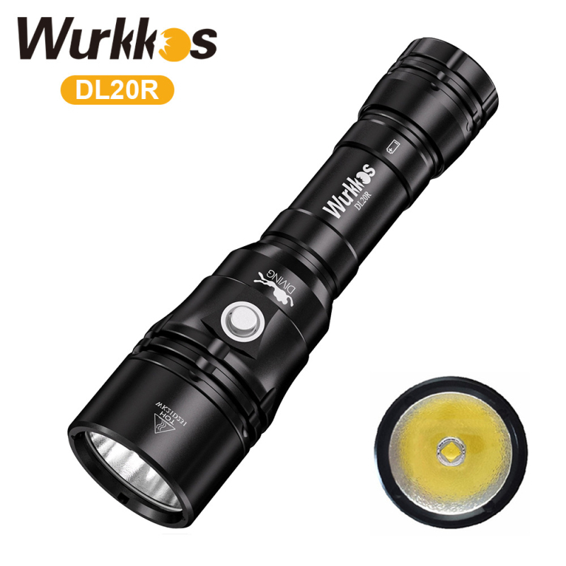 Wurkkos DL20R potapljačka svjetiljka, aluminijska zlitina, izravno punjenje putem C porta