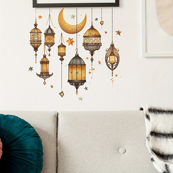 PVC самозалепващ стенен стикер - водоустойчив, декоративен мотив сладки животни, 1 бр., за дневна/спалня/баня