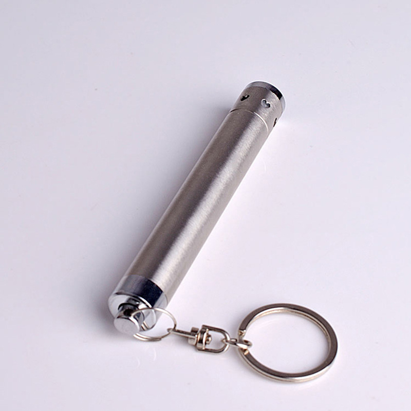 Фенерче за ключодържател — неръждаема стомана, AAA батерия, 3W