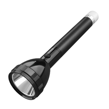 LED svjetiljka s 3 načina rada, rotirajuća glava 360°, baterija 2400mAh, domet 100–200 m, trajanje 5–8 sati.