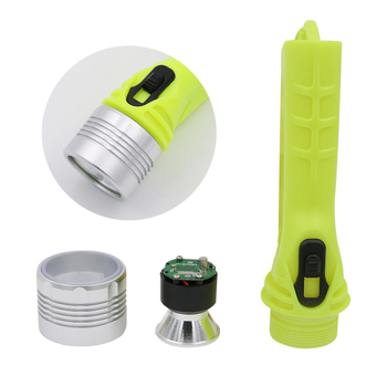 Подводен LED фенер за гмуркане, 4xAA, ABS+алюминиев корпус, 3W, водоустойчив