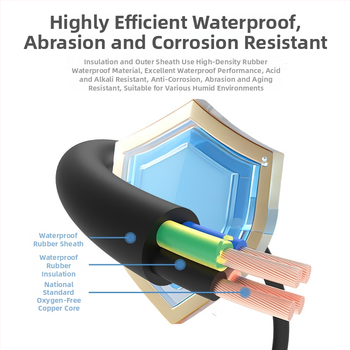 Napájací kábel pre ponorné čerpadlá, bezkyslíkové meďové vodiče, XLPE izolácia, CCC certifikát, Minxing Cable