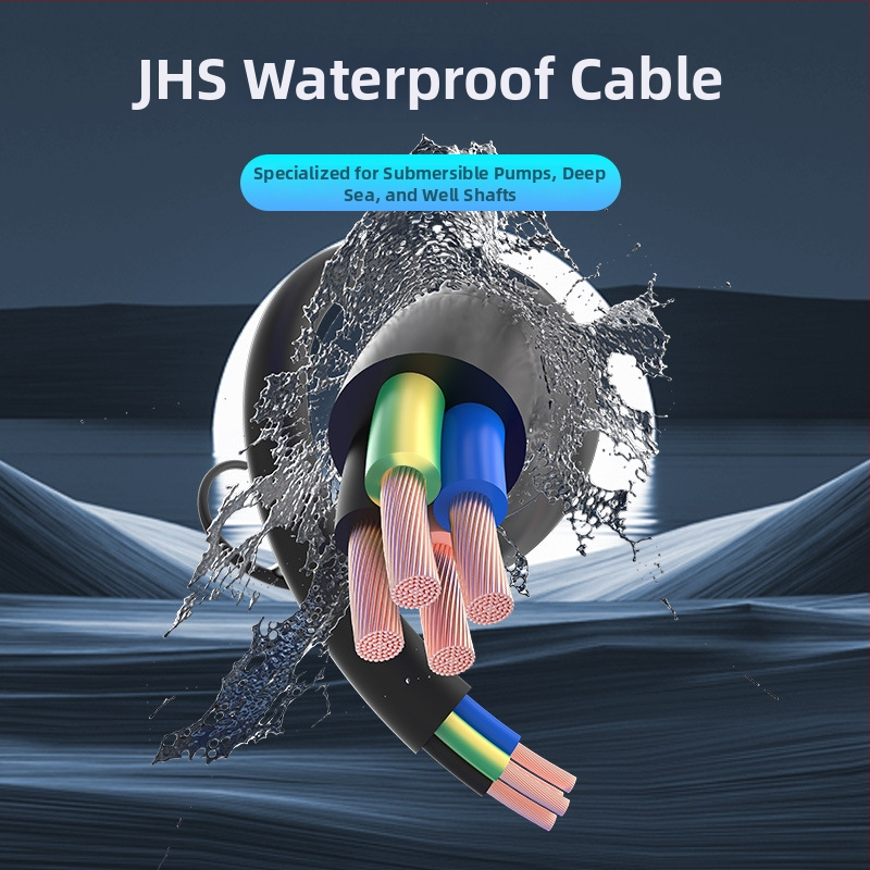 Napájací kábel pre ponorné čerpadlá, bezkyslíkové meďové vodiče, XLPE izolácia, CCC certifikát, Minxing Cable